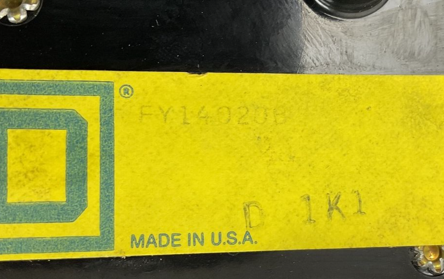 SQUARE D FY14020B CIRCUIT BREAKER 20A 277VAC 1-POLE ***LOTOF4***