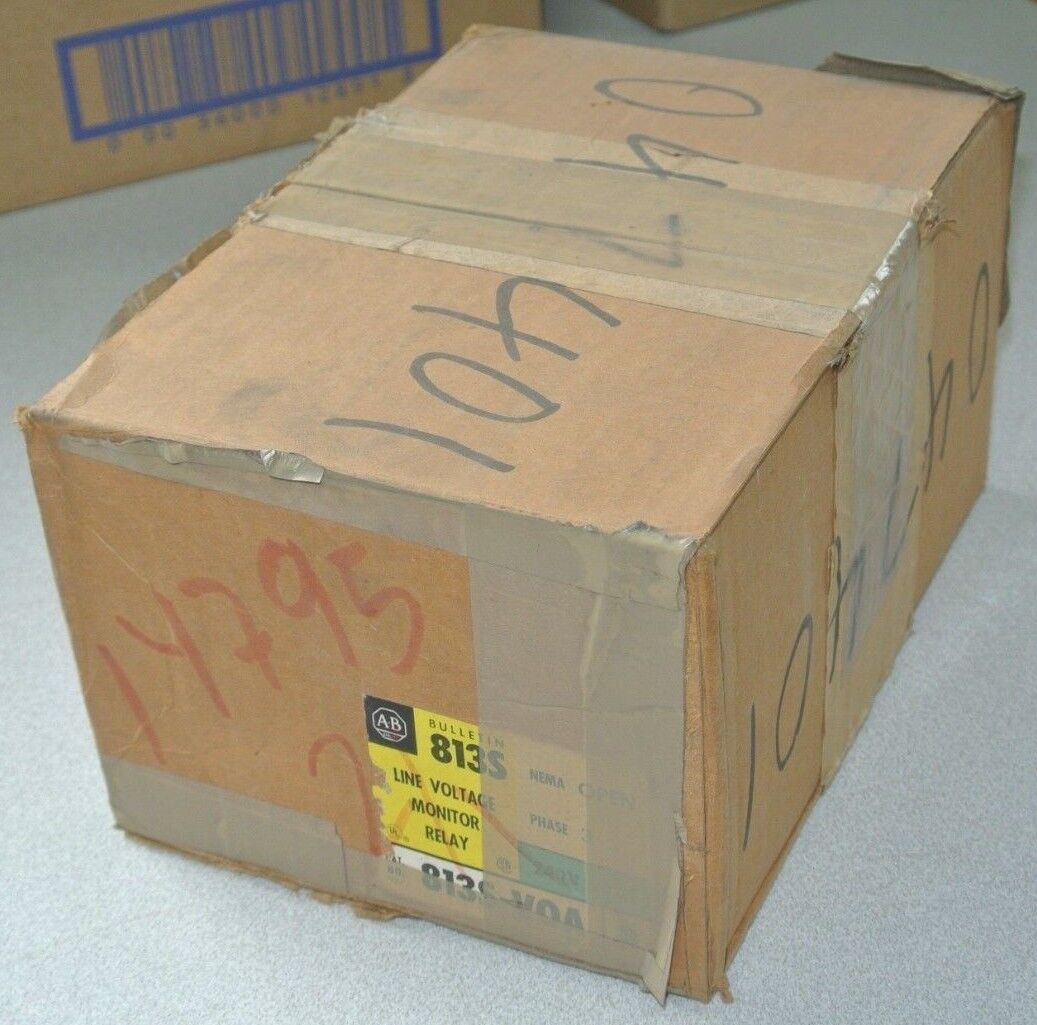 ALLEN-BRADLEY 813S-VOA Ser. B LINE VOLTAGE MONITOR RELAY 240V, 60Hz NEW SURPLUS