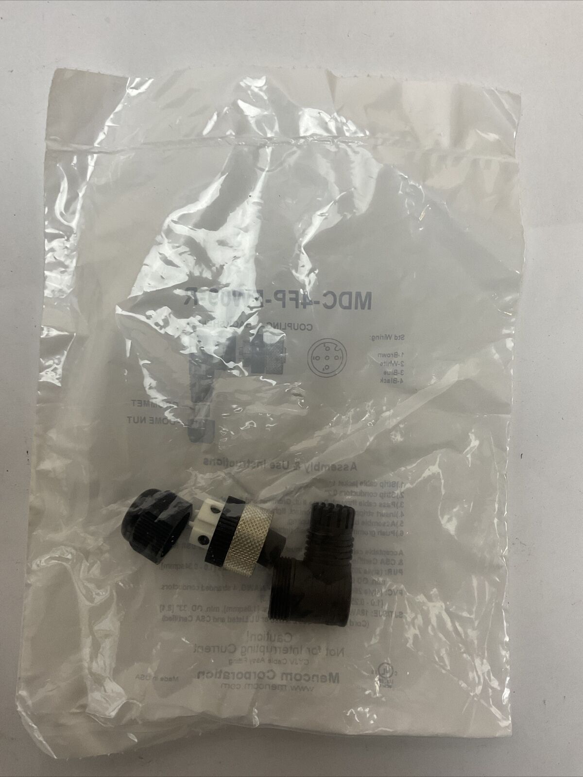 MENCOM MDC-4FP-FW09-R FIELD WIREABLE SENSOR PLUG (LOT OF 3)