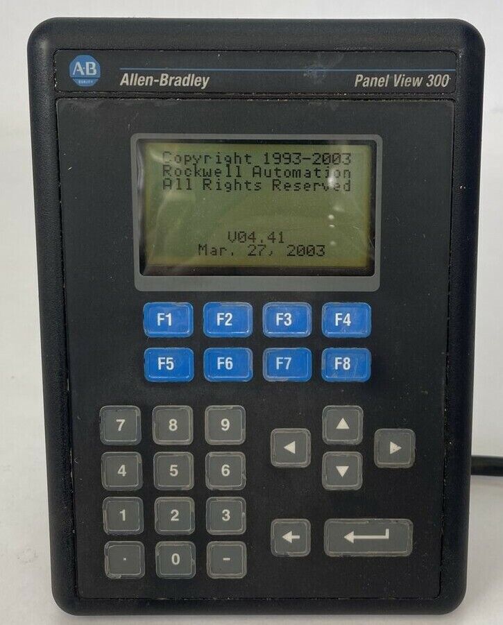 ALLEN BRADELY 2711-K3A5L1 PANEL VIEW 300 SER B REV A FRN 4.41 24VDC 0.25A