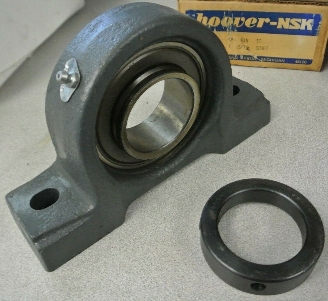 HOOVER-NSK SP115TT PILLOW BLOCK BALL BEARING UNIT / 1-15/16" BORE / NEW SURPLUS