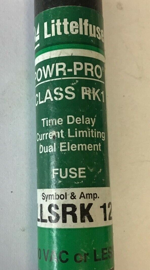 LITTELFUSE LLSRK 12 TIME DELAY FUSE CLASS RK1 12A ***LOTOF3***