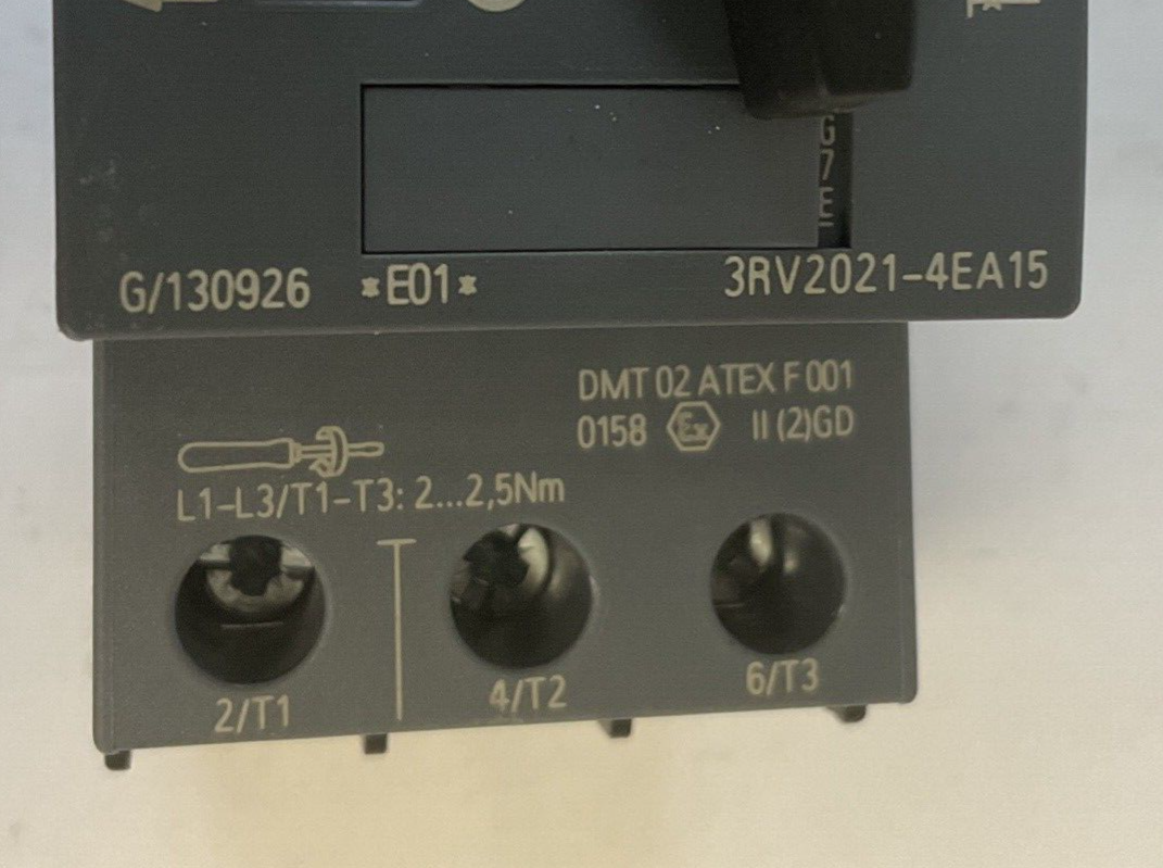 SIEMENS 3RV2021-4EA15 CIRCUIT BREAKER 400A CAT.A