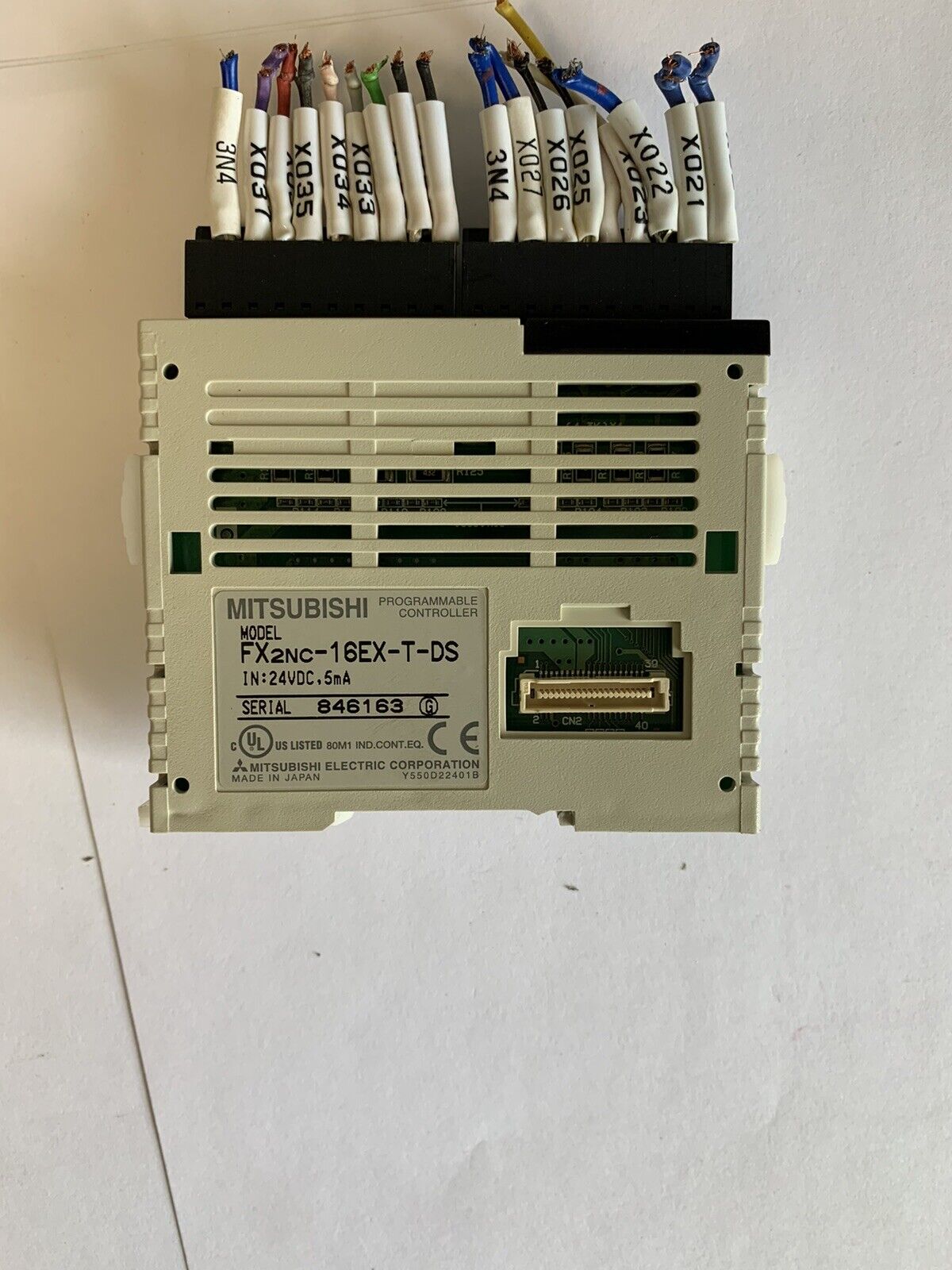 Mitsubishi FX2NC-16EX-T-DS 24VDC 5mA Programmable Controller