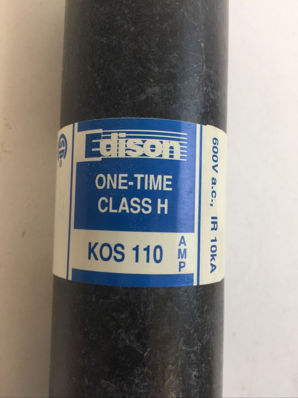 EDISON KOS110 ONE-TIME CLASS H FUSE 110AMP 600VAC