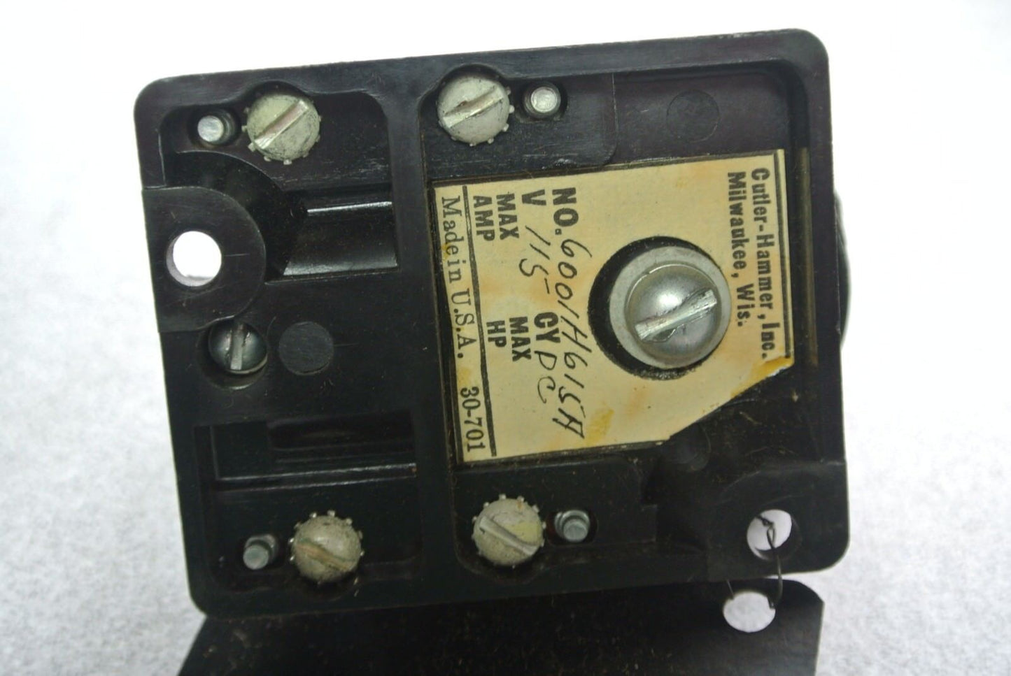 CUTLER-HAMMER 6001H615A 115VDC RELAY No. 518 OPEN TYPE N.O. & N.C. NEW SURPLUS