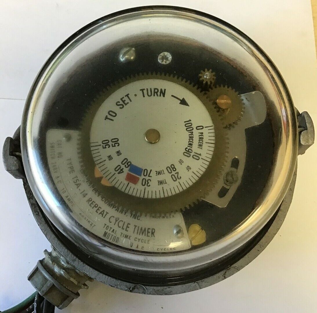 RIPLEY TYPE TSA-14 REPEAT CYCLE TIMER 107CEDD1AEM 30MIN 240VAC 60CYCLES