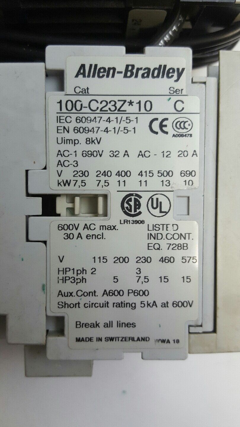 Allen Bradley Compact Starter 190S-CNDJ2-DC20C SER B 100-C23Z*10