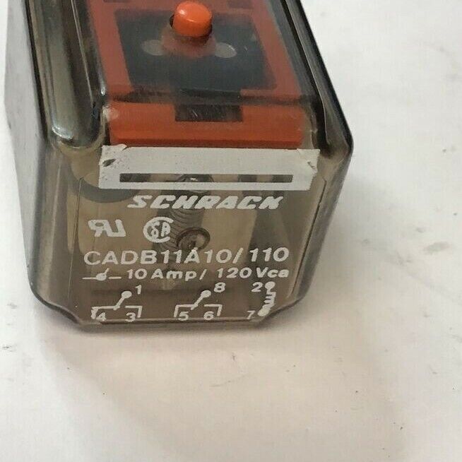 SCHRACK CADB11A10/110 RELAY 10A 120VAC ***LOTOF3***