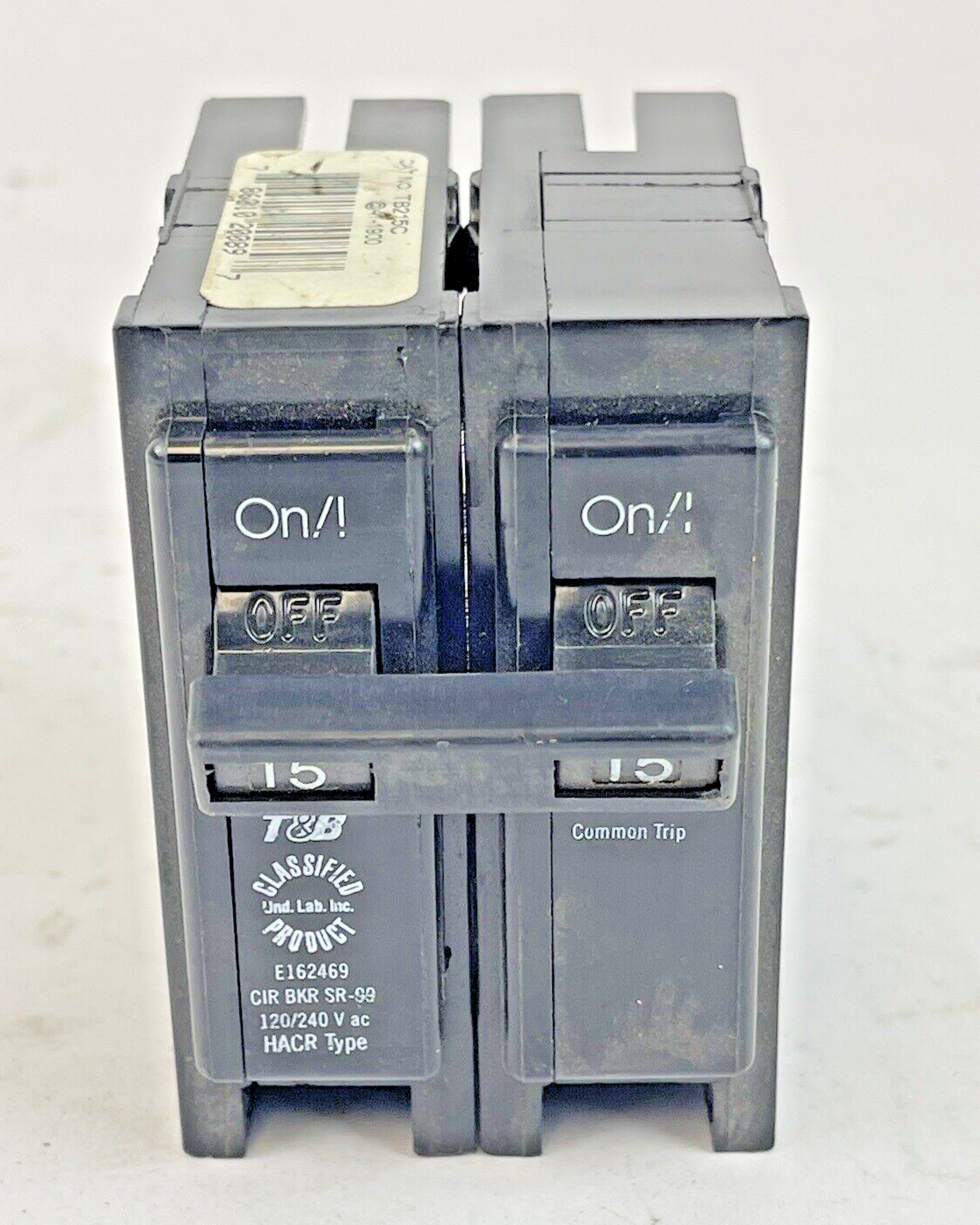 T&B / THOMAS & BETTS - TB215C - 2 POLE, 15 A, 120/240 VAC - CIRCUIT BREAKER