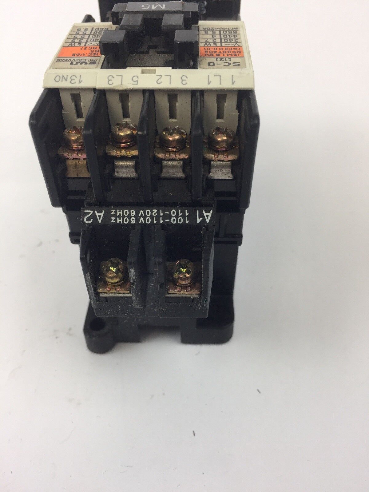 FUJI ELECTRIC 4NC0F0 TYPE SC-0 CONTACTOR 4NK0AN TYPE TK-0N OVERLOAD RELAY