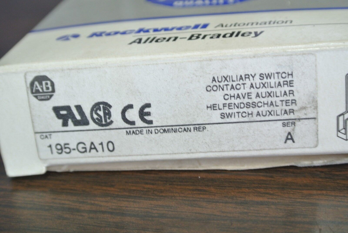 ALLEN-BRADLEY 195-GA10, Ser. A - AUXILIARY CONTACT - NEW SURPLUS