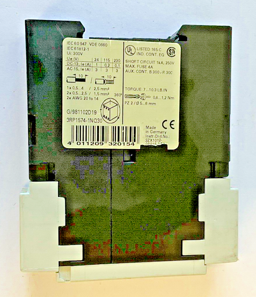 SIEMENS 3RP1574-1NQ30 TIME RELAY 250V 4A