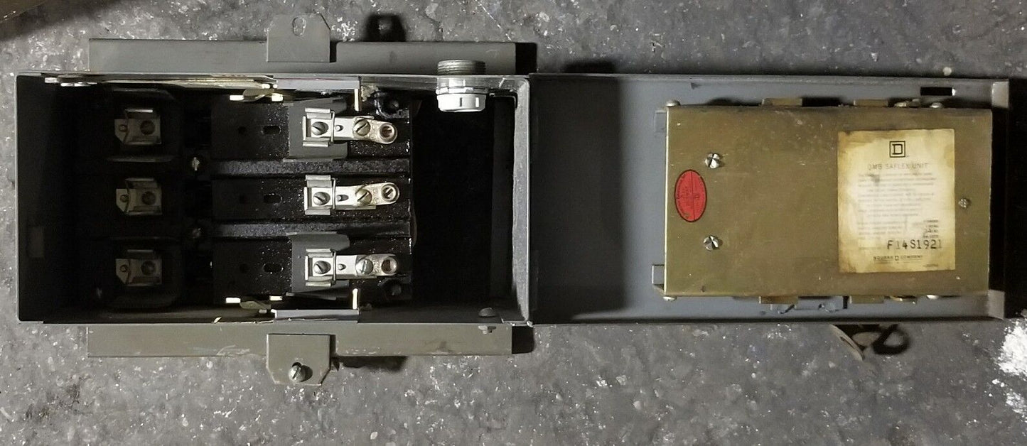 Square D SD-3603 30 Amp 600 VAC QMB Saflex Plug-In Unit 3 Phase 3 Wire SD3603