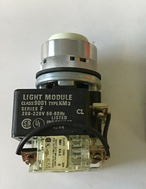 SQUARE D 9001 TP-23G2 PUST TO TEST PILOT LIGHT 208-220V SER.B TRANSFORMER TYPE