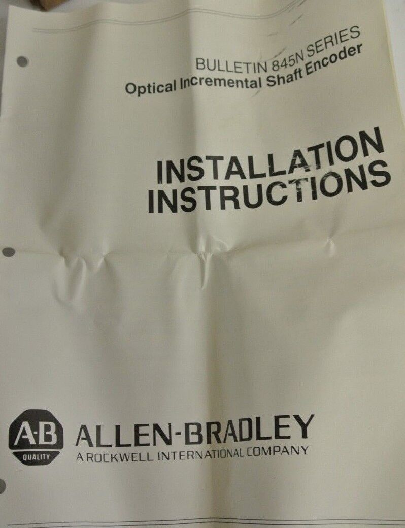 ALLEN-BRADLEY 845N-SJDN4-CGN2 - INCREMENTAL OPTICAL ENCODER - NEW SURPLUS