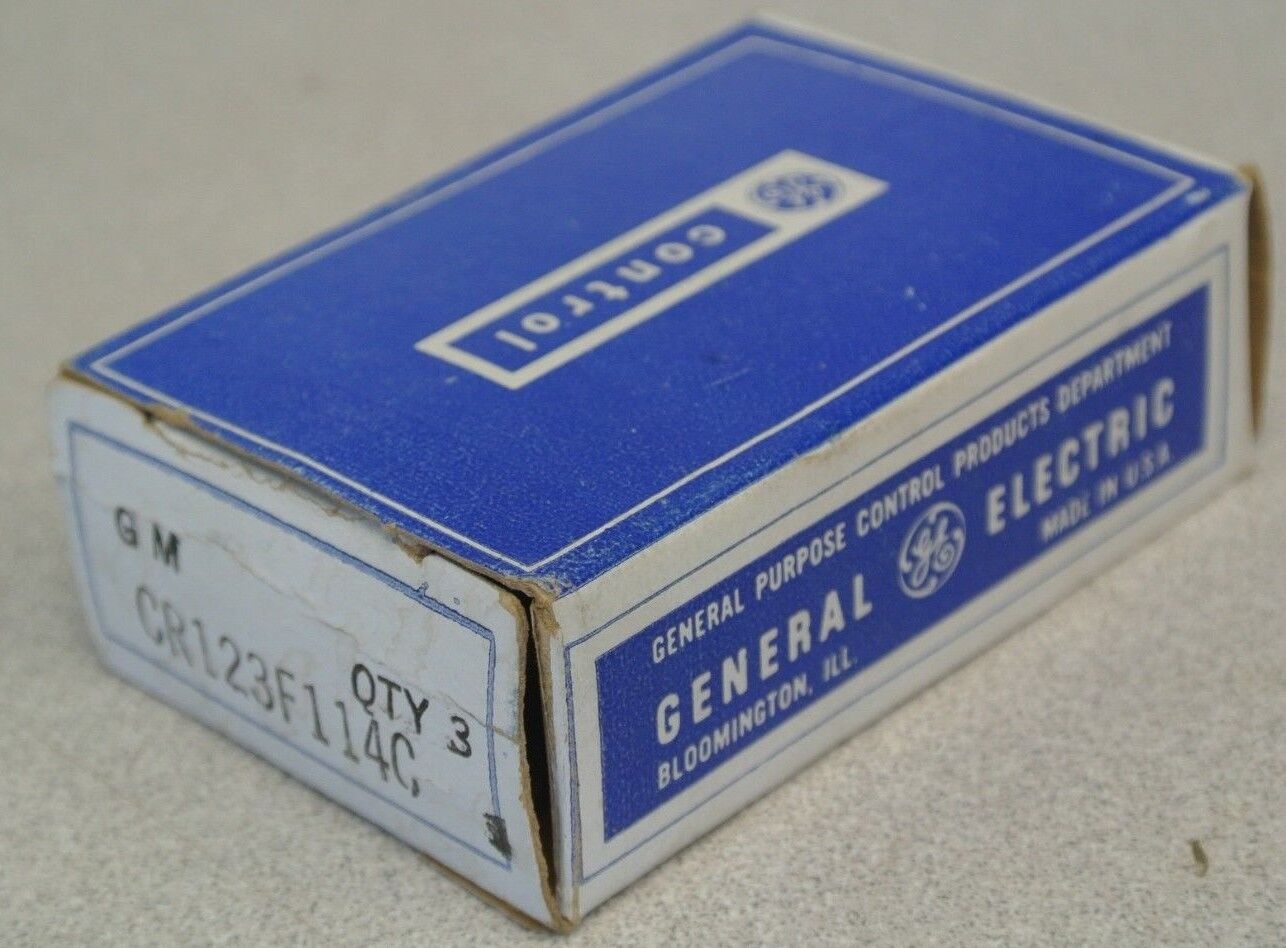 BOX of 3 / GENERAL ELECTRIC CR123F114C OVERLOAD HEATER ELEMENT / NEW SURPLUS