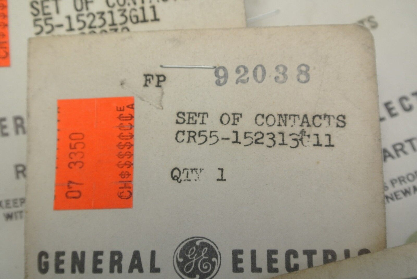 GENERAL ELECTRIC 55-152313G11 CONTACTS SET / NEW SURPLUS / 92038 / 55152313G11