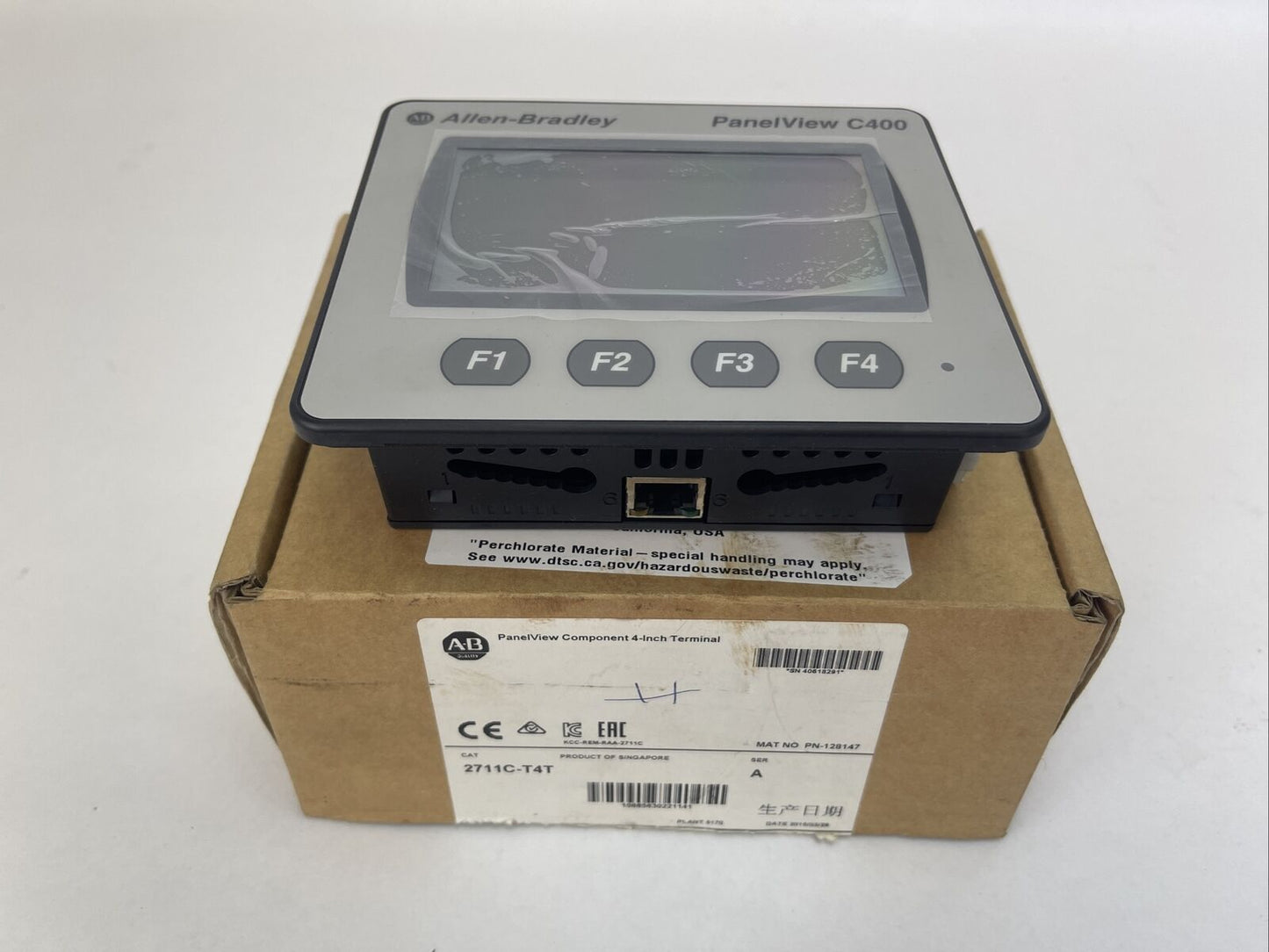 ALLEN BRADLEY 2711C-T4T PANELVIEW C400 COMPONENT 4 INCH TERMINAL SER A 24VDC