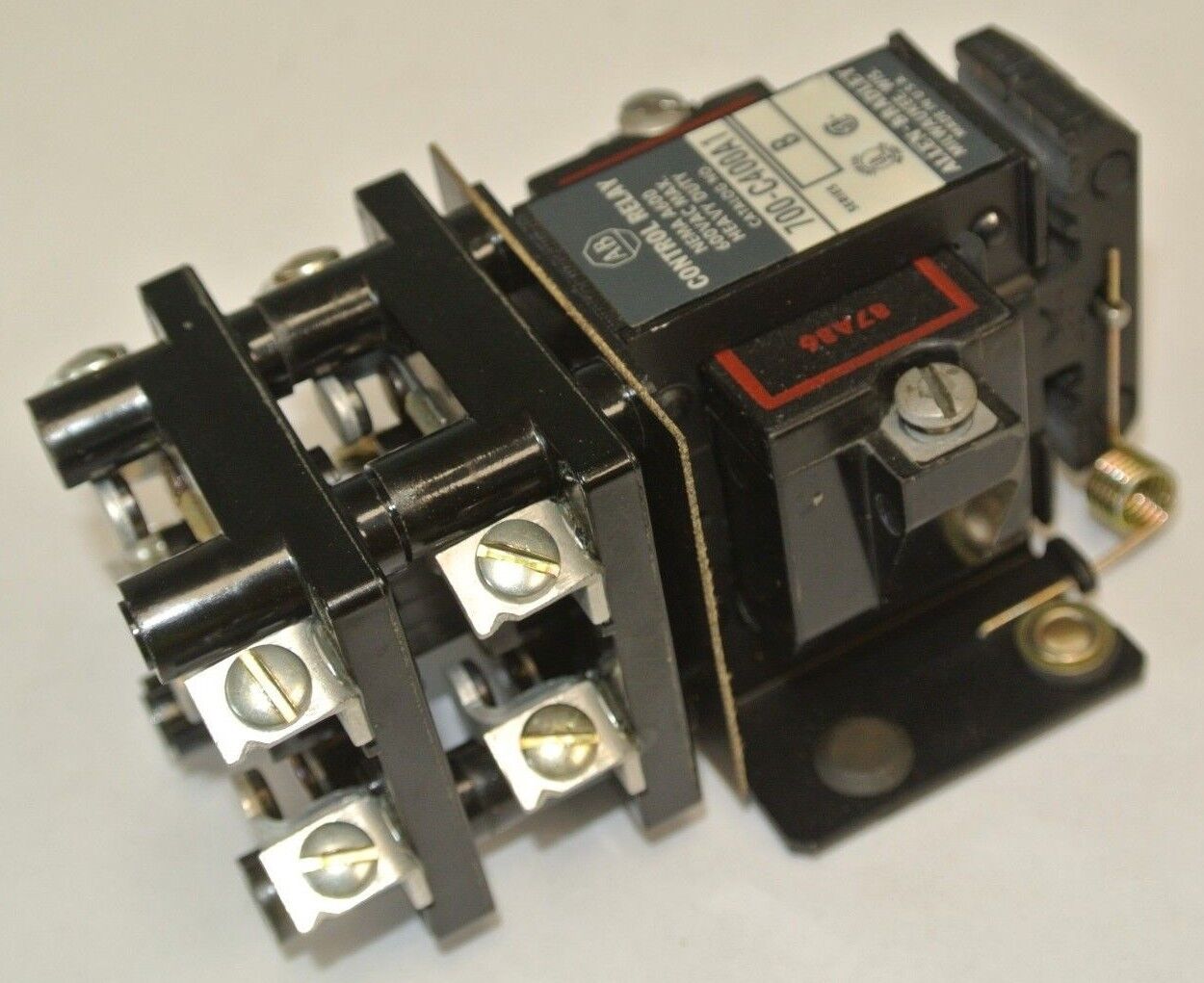 ALLEN-BRADLEY 700-C400A1 TYPE C AC RELAY / 110-120VAC / 4 N.O. / NEW SURPLUS
