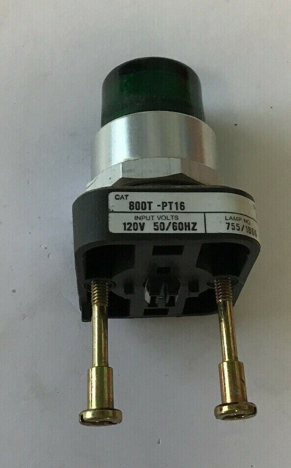 ALLEN BRADLEY 800T-PT16 120V SER. T 50/60HZ PUSH BUTTON/GREEN