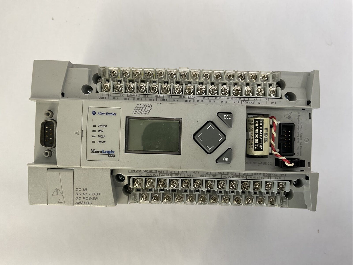 ALLEN BRADLEY 1766-L32BXBA MICROLOGIX 1400 32 POINT CONTROLLER SER B FW 13