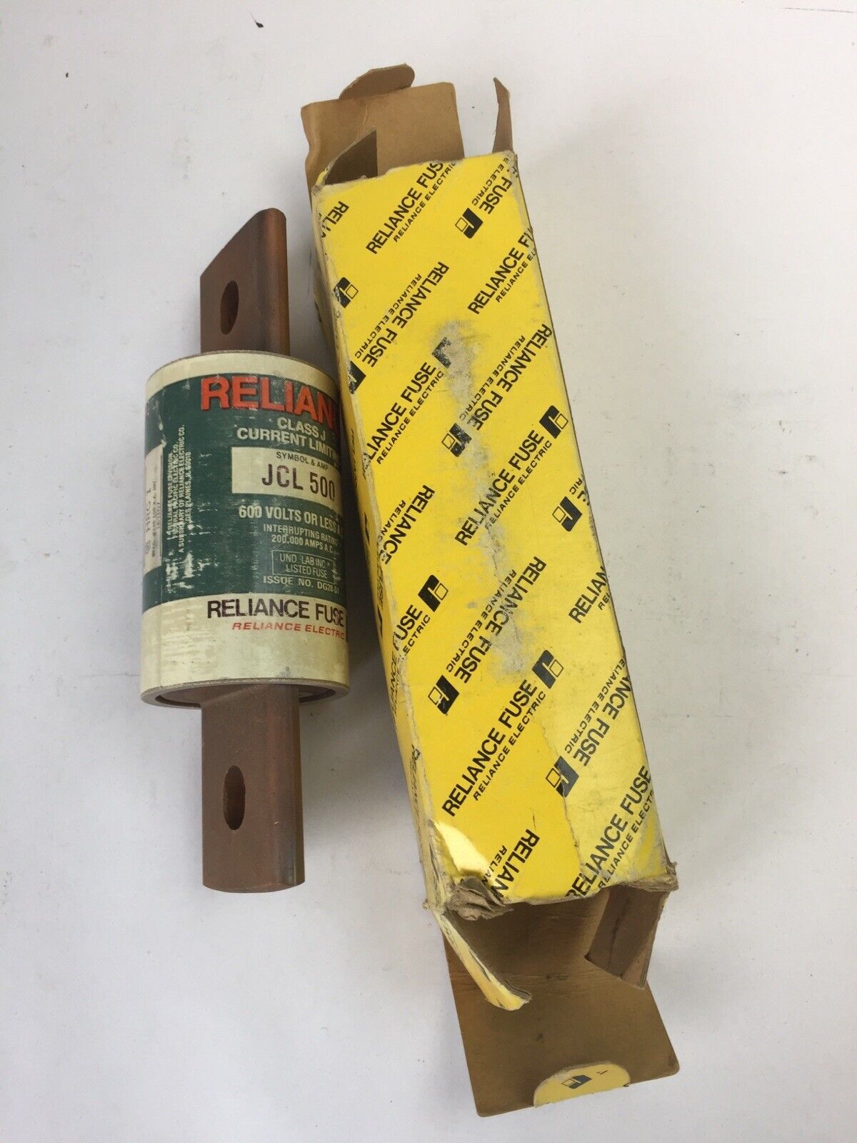 RELIANCE JCL500 CURRENT LIMITING FUSE 500A 600VAC CLASS J