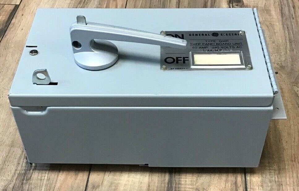 GENERAL ELECTRIC TYPE QMR PANELBOARD UNIT 60A 240V THFP222 MOD.1 250VDC