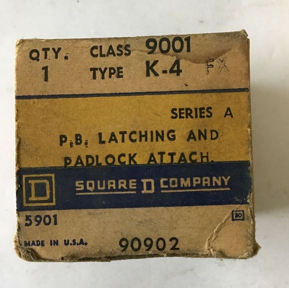 SQUARE D 9001K4 PADLOCK ATTACHMENT/ P.B. LATCHING SER.A ***LOTOF3***