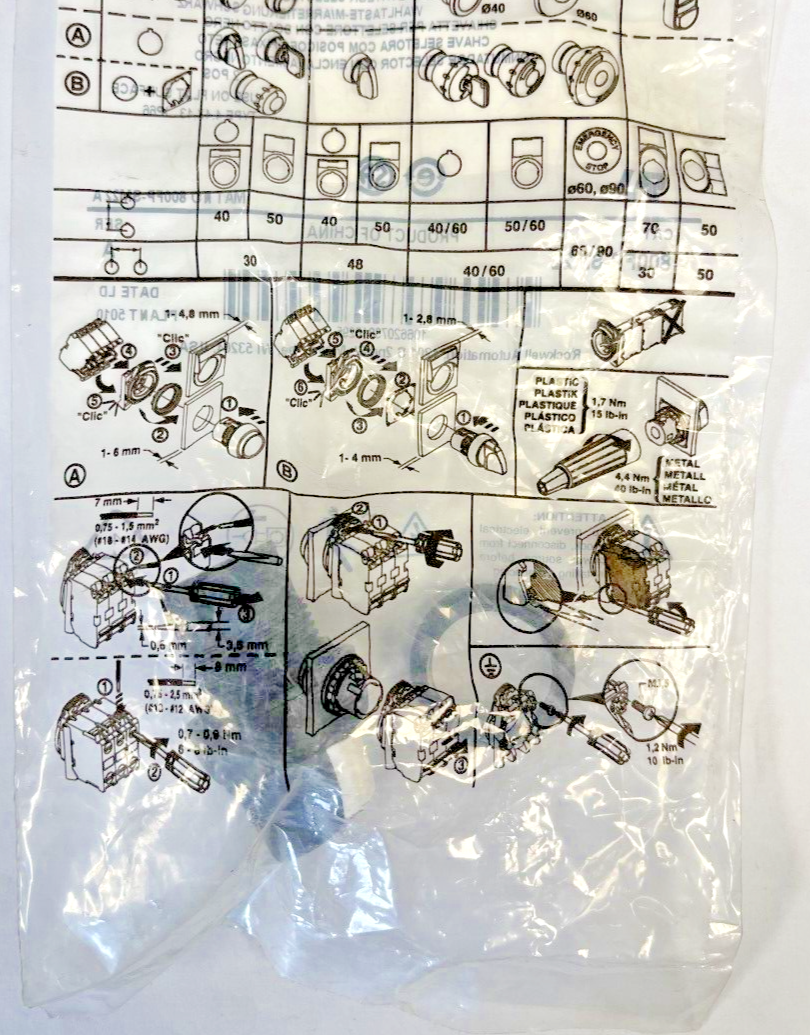 ALLEN BRADLEY - 800FP-SM22 - KEYED SELECTOR SWITCH - SERIES A