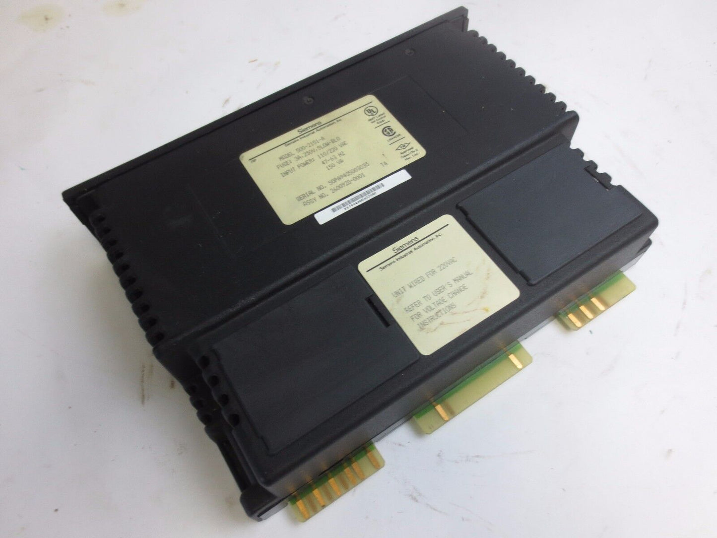 SIEMENS 500-2151-A POWER SUPPLY - 110/220VAC, 47-63Hz, 150VA - FUSE 3A, 250V