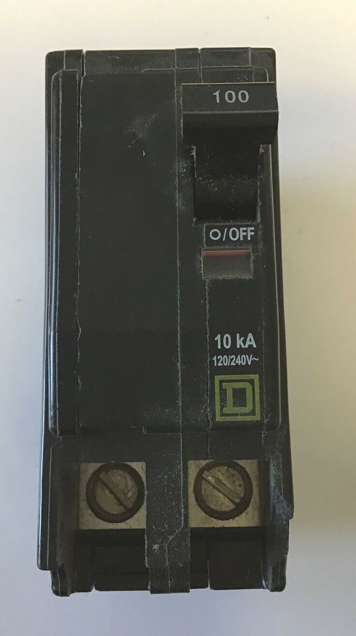 SQUARE D QO2100 CIRCUIT BREAKER 100A 120/240VAC 50/60HZ