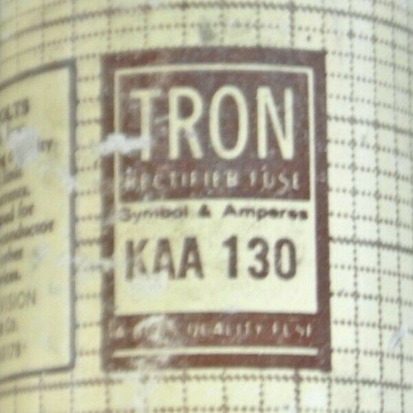 LOT of 6 / BUSSMANN KAA130 RECTIFIER FUSE / 130A / 130V / NEW SURPLUS
