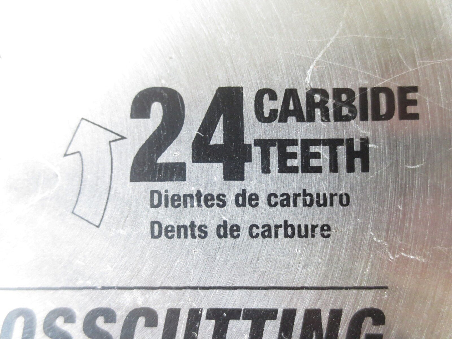 BLACK & DECKER CIRC. SAW BLADE 7-1/4" 24T CARBIDE RIPPING/CROSSCUT - NEW SURPLUS
