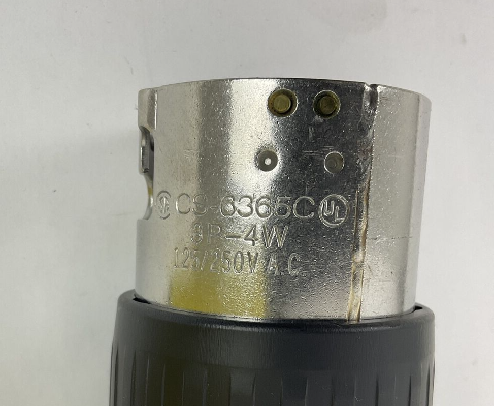 HUBBELL CS6365C LOCKING PLUG 50A 3POLE 4WIRE INSULGRIP