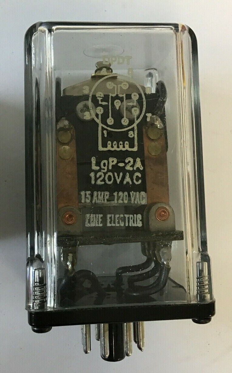GENERAL ELECTRO-COMPONENTS LGP-2A RELAY 120VAC 15A