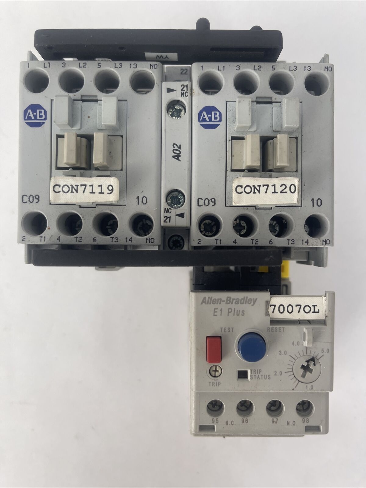 ALLEN BRADLEY REVERSING STARTER 104-C09D22 600VAC 25A COIL 120V 60HZ 193-EECB