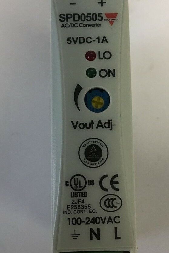 CARLO GAVAZZI SPD05051 AC/DC CONVERTER 5VDC-1A 100-240VAC