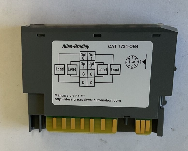 ALLEN BRADLEY 1734-OB4 OUTPUT MODULE SER.C FW3.022 5VDC 75MA