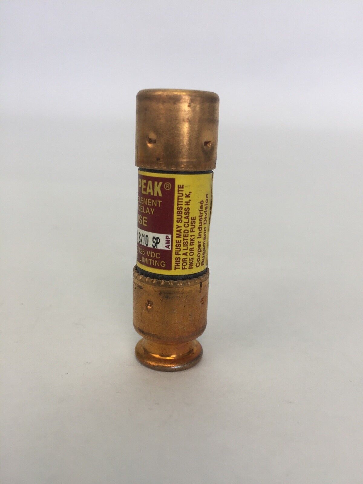 LOW-PEAK LPN-RK-8/10SP DUAL ELEMENT TIME-DELAY FUSE 8/10A 250VAC (BOX OF 5)