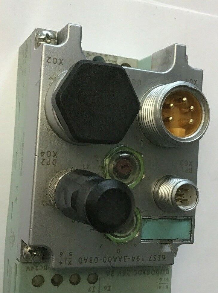 SIEMENS 143-3BH00-0XA0 SIMATIC S7 MODULE W/ 194-3AA00-0BA0 2A/24V