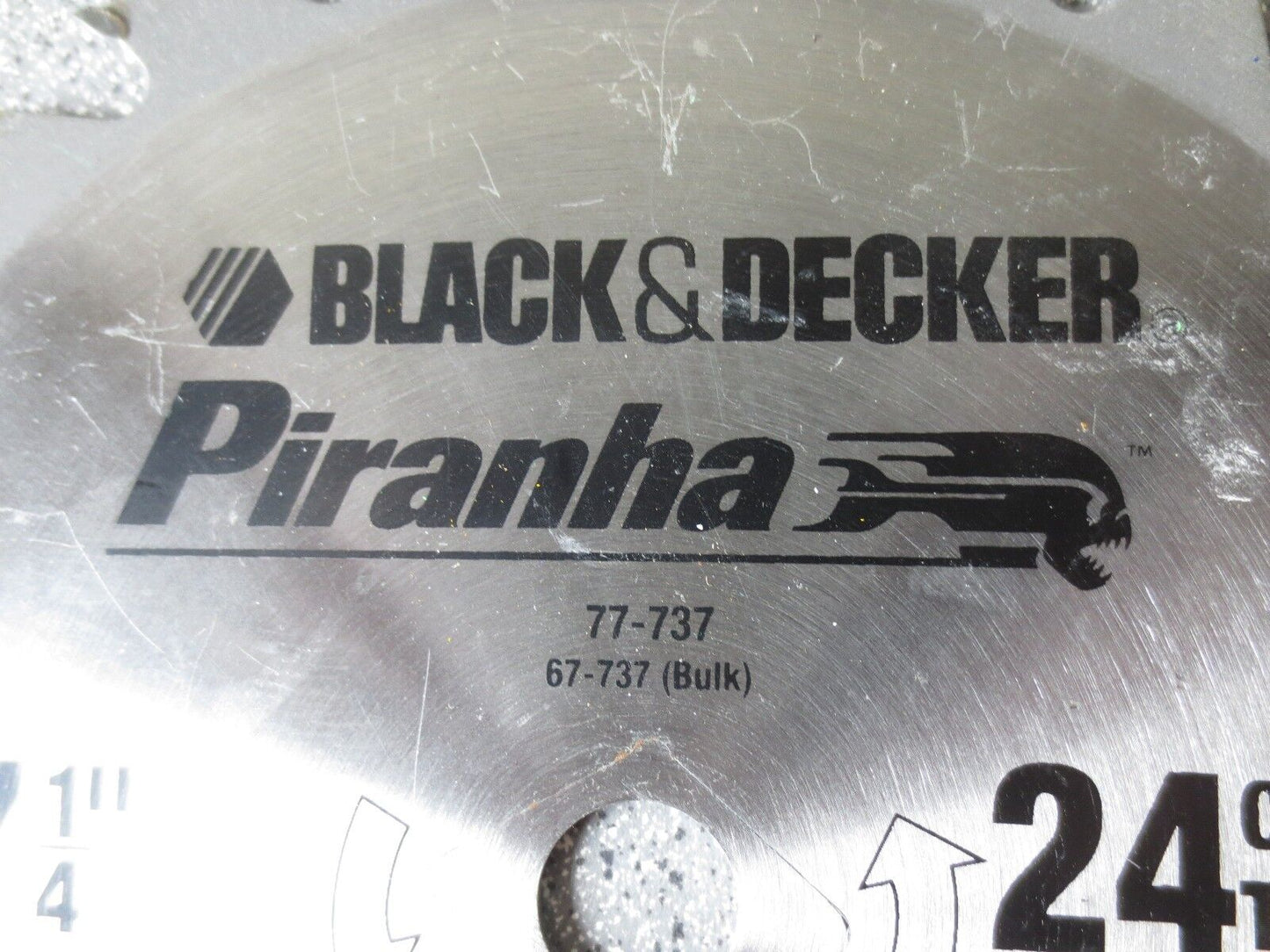 BLACK & DECKER CIRC. SAW BLADE 7-1/4" 24T CARBIDE RIPPING/CROSSCUT - NEW SURPLUS