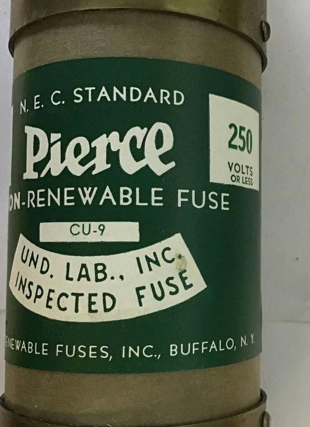 PIERCE CU-9 275AMP FUSE 250V O.T. FUSE BETTER BUILT