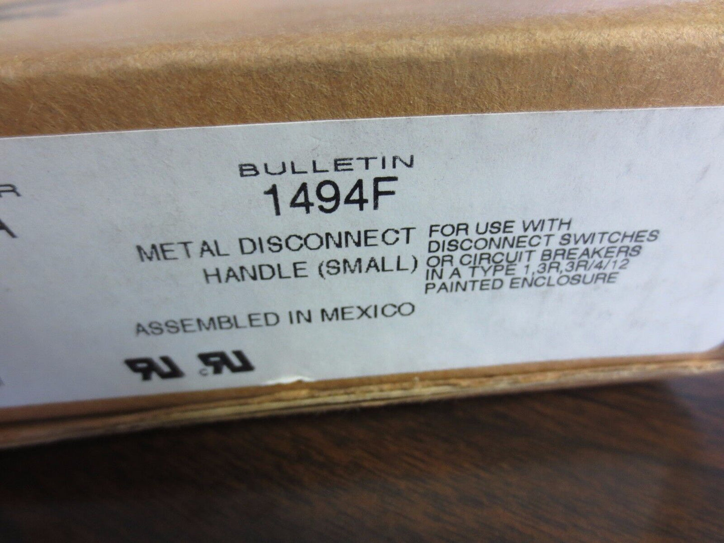 ALLEN-BRADLEY 1494F-M1 METAL DISCONNECT HANDLE (SMALL) - NEW SURPLUS
