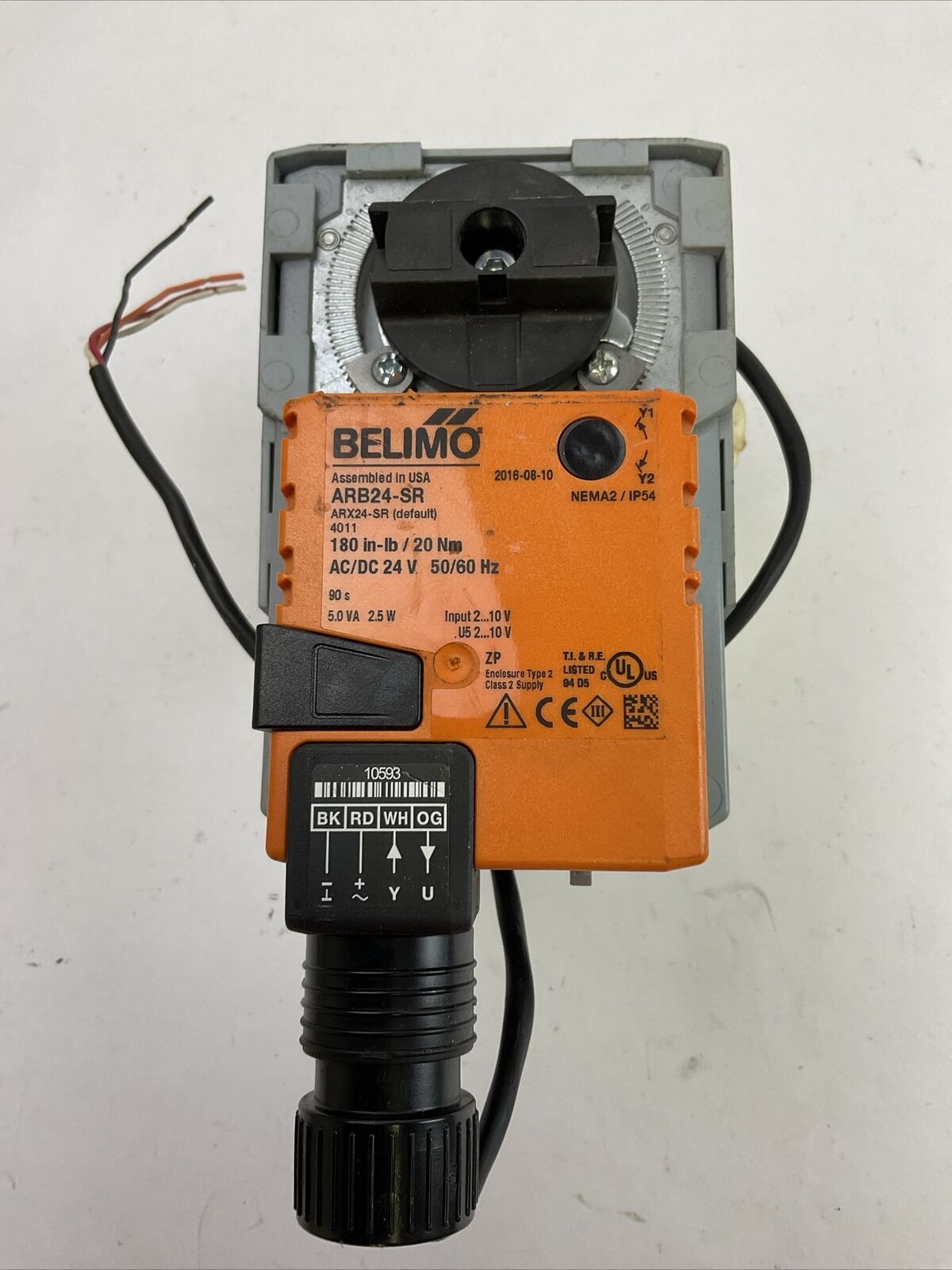 BELIMO ARB24-SR CONTROL VALVE 24V 180 in-lb/20Nm NO HANDLE BEB330 1-1/4" Cv=19