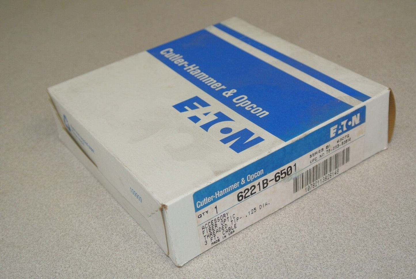 CUTLER-HAMMER & OPCON FIBER OPTIC CABLE / 3-ft. / .125 TIP / NEW SURPLUS