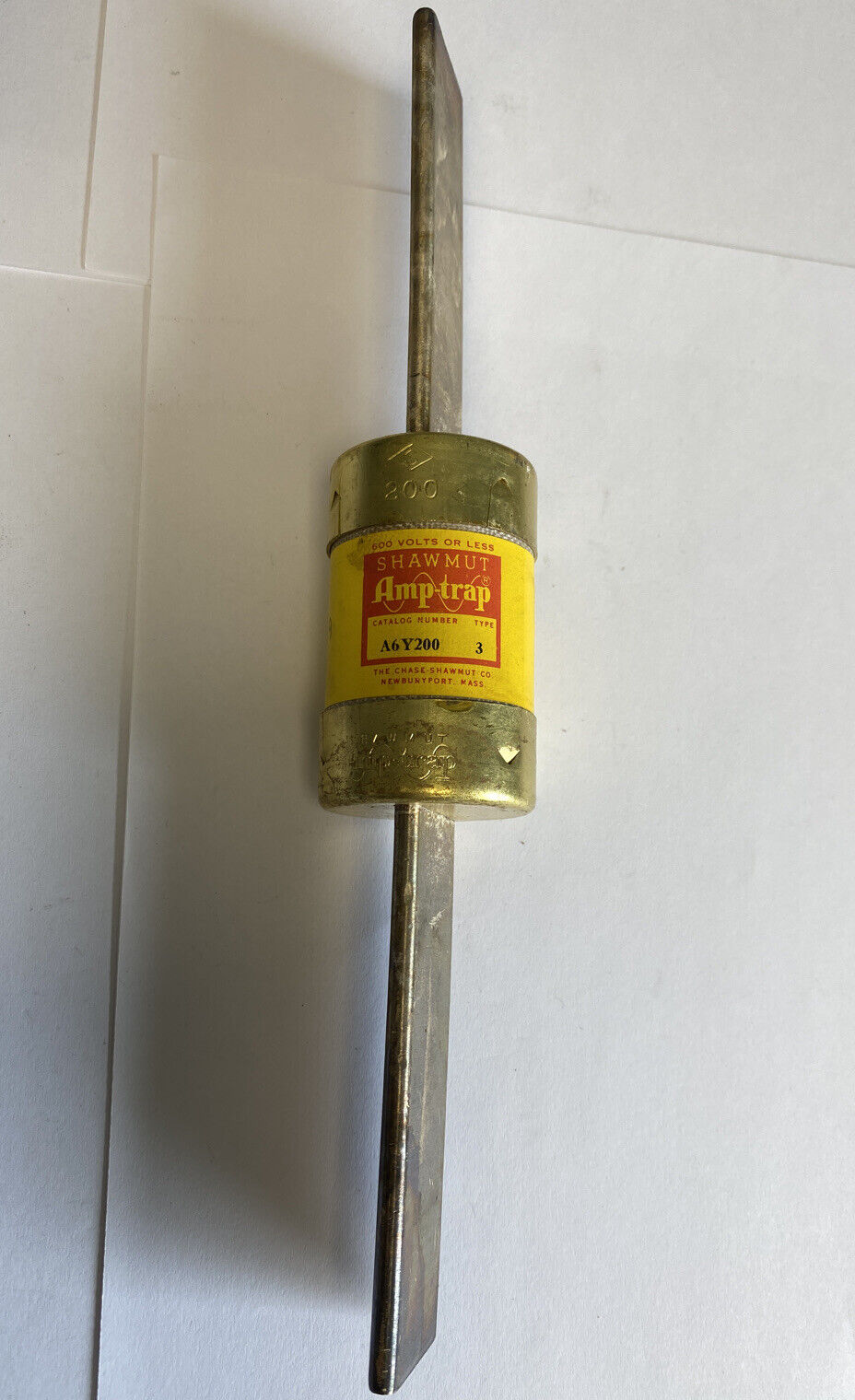 Shawmut Amp-trap A6Y200 Type 3 200A 600V Fuse "Lot of 2"