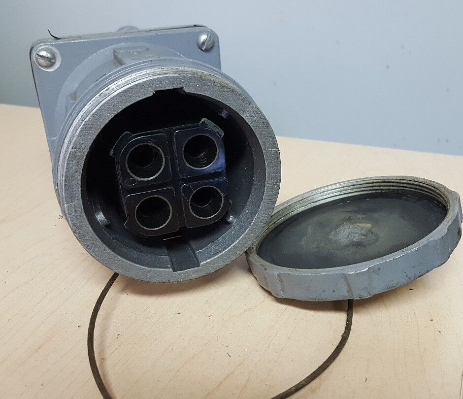 RUSSELLSTOLL CAT# JCS1534LK 150 AMP 400HZ 600 VAC RECEPTACLE