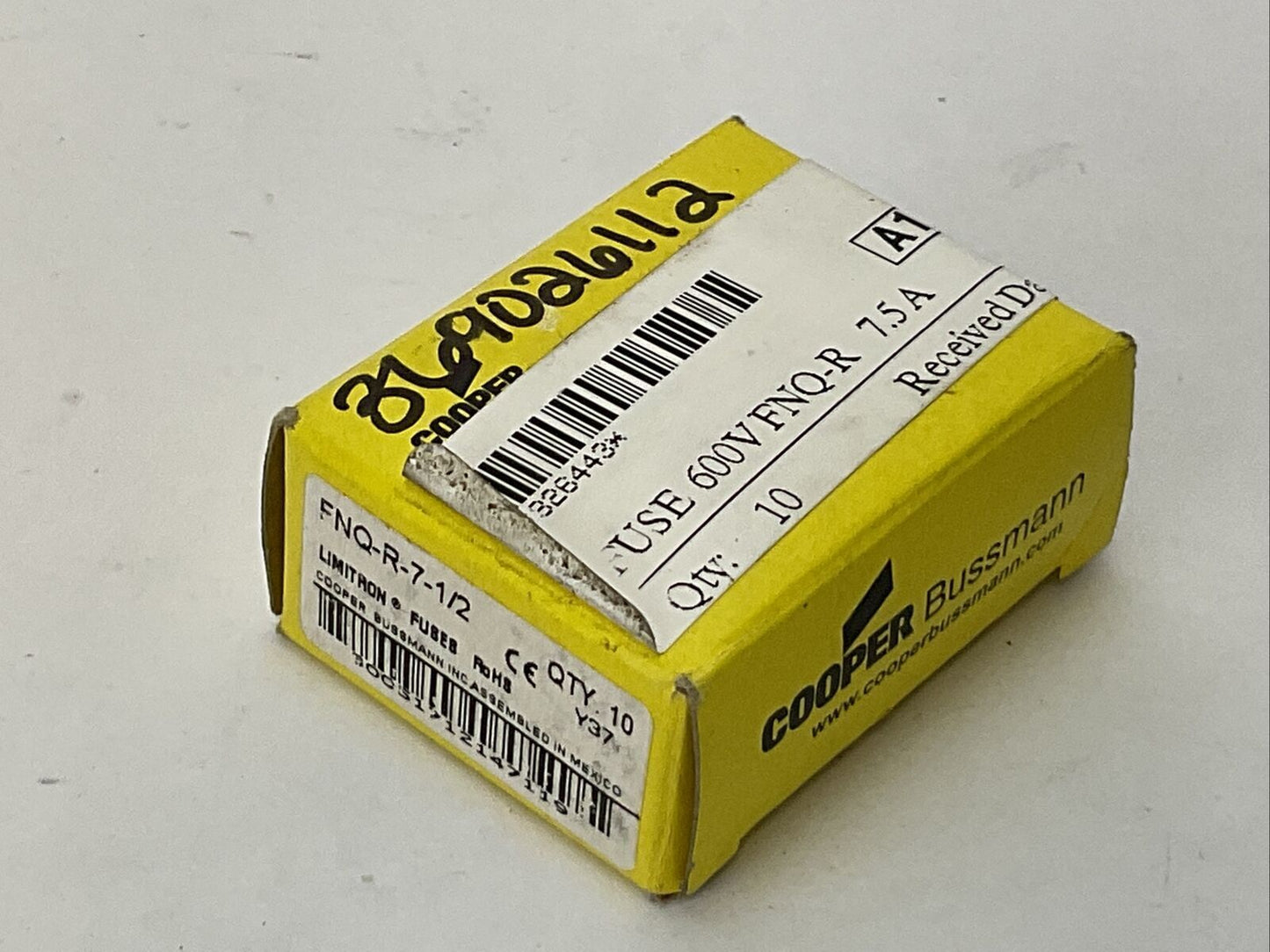 BUSSMANN FNQ-R-7-1/2 LIMITRON FUSE 7-1/2AMP (BOX OF 10)