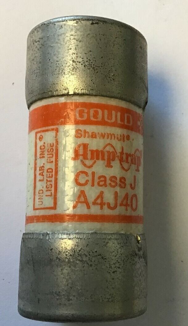 GOULD AMP TRAP A4J40 FUSE 40A 600VAC CLASS J